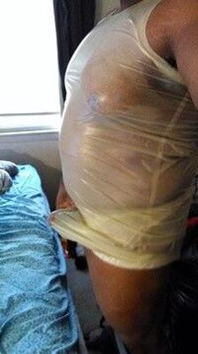 CUMFY LATEX  RUBBER SLEEPWEAR!