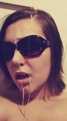 Sexy Girls with Cum on Glasses